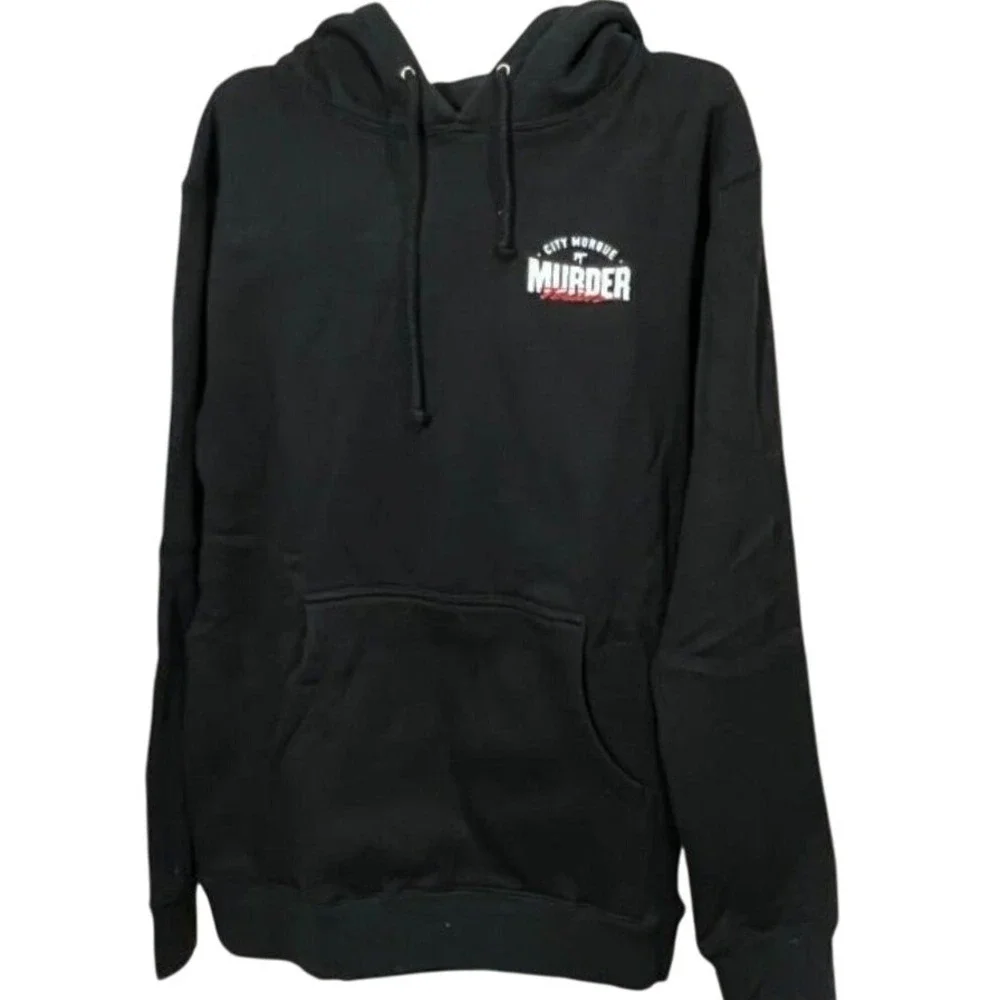 City‎ Morgue  back printed MURDER Team hoodie black size s New  No Tags